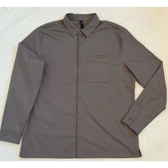 lululemon athletica Other - Lululemon Commission Long Sleeve Button Up Shirt Mens XXL Asphalt Grey